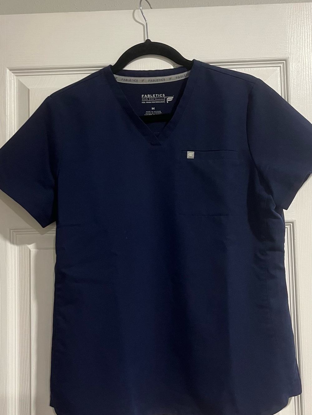 Fabletics Women’s Navy V-Neck Scrub Shirt